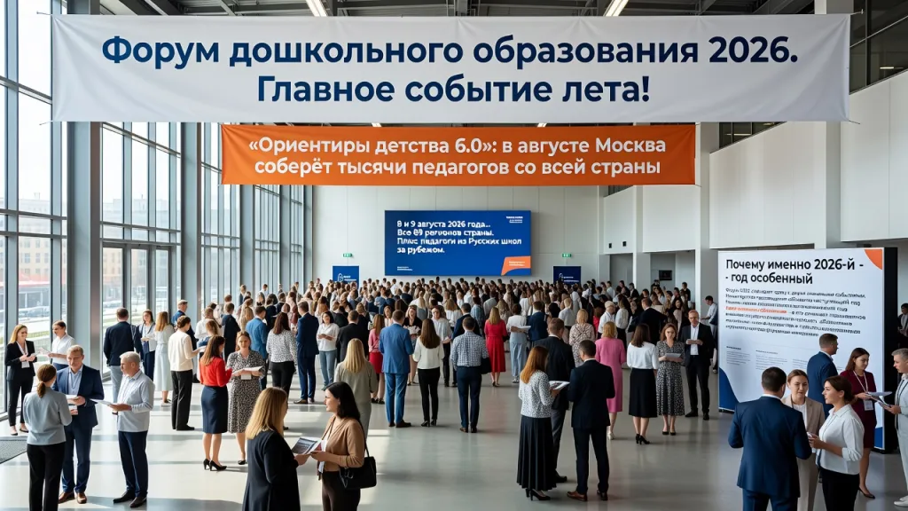 Форум дошкольного образования 2026. Главное событие лета!
